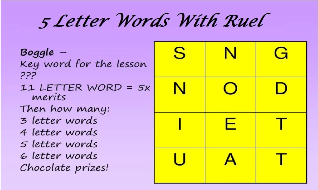 5 letter words containing rual