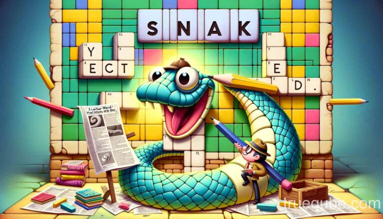 5 letter word that starts with snak